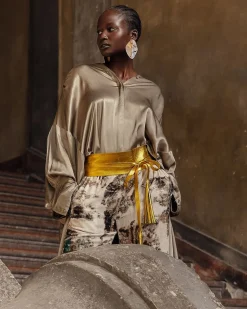 Mes Demoiselles Paris Chemises & Tops>Blouse Suram Kaki