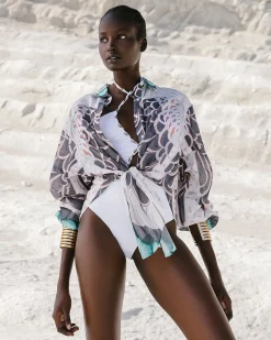 Mes Demoiselles Paris Chemises & Tops>Chemise Buli Turquoise