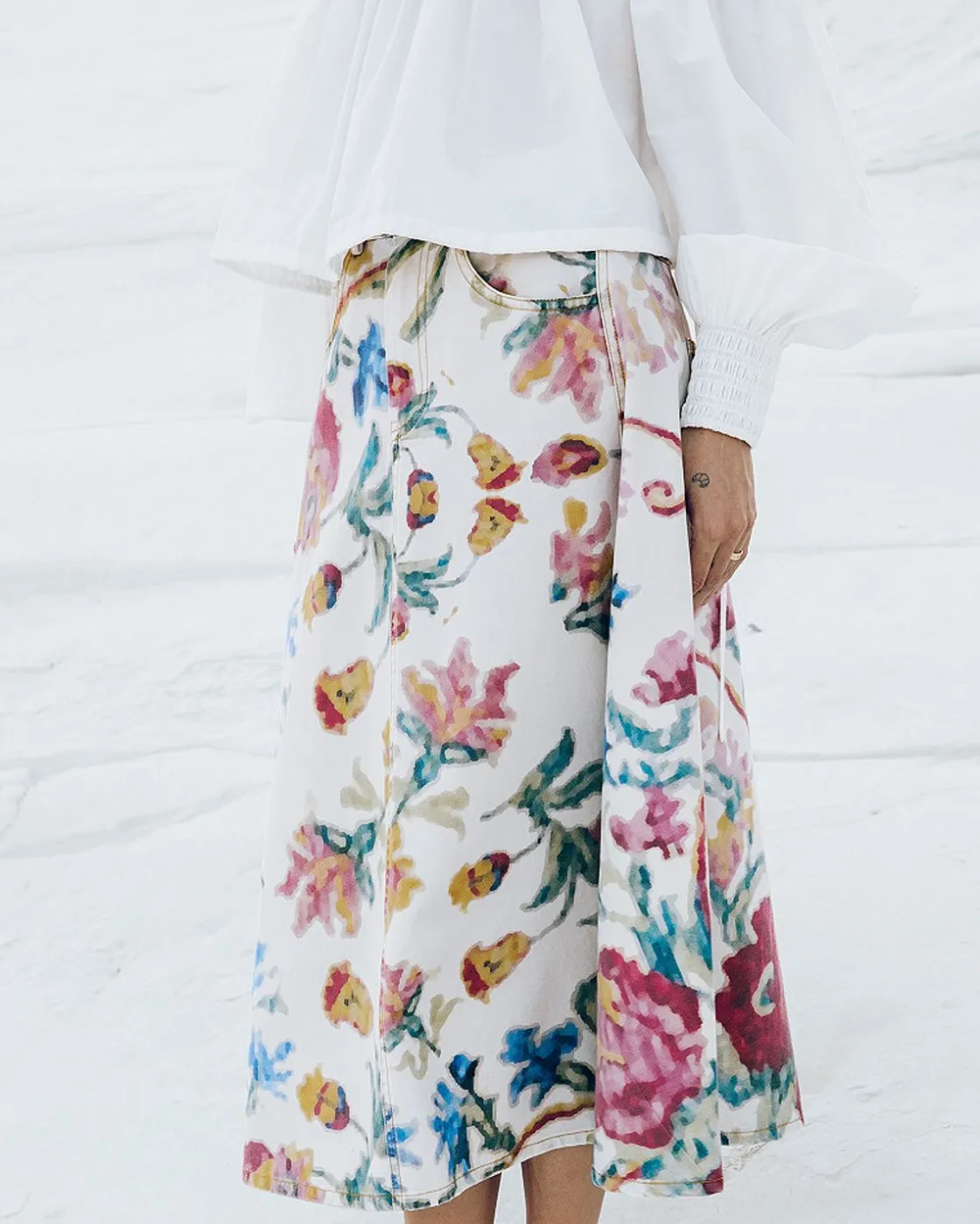 Mes Demoiselles Paris Robes & Jupes>Jupe Jocy Imprime Fleuri