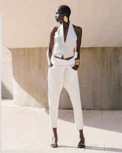 Mes Demoiselles Paris Pantalons>Pantalon Disarouel Ivoire