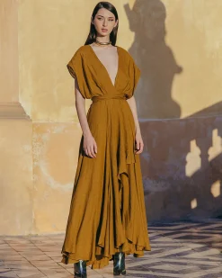 Mes Demoiselles Paris Robes & Jupes>Robe Clara Bronze