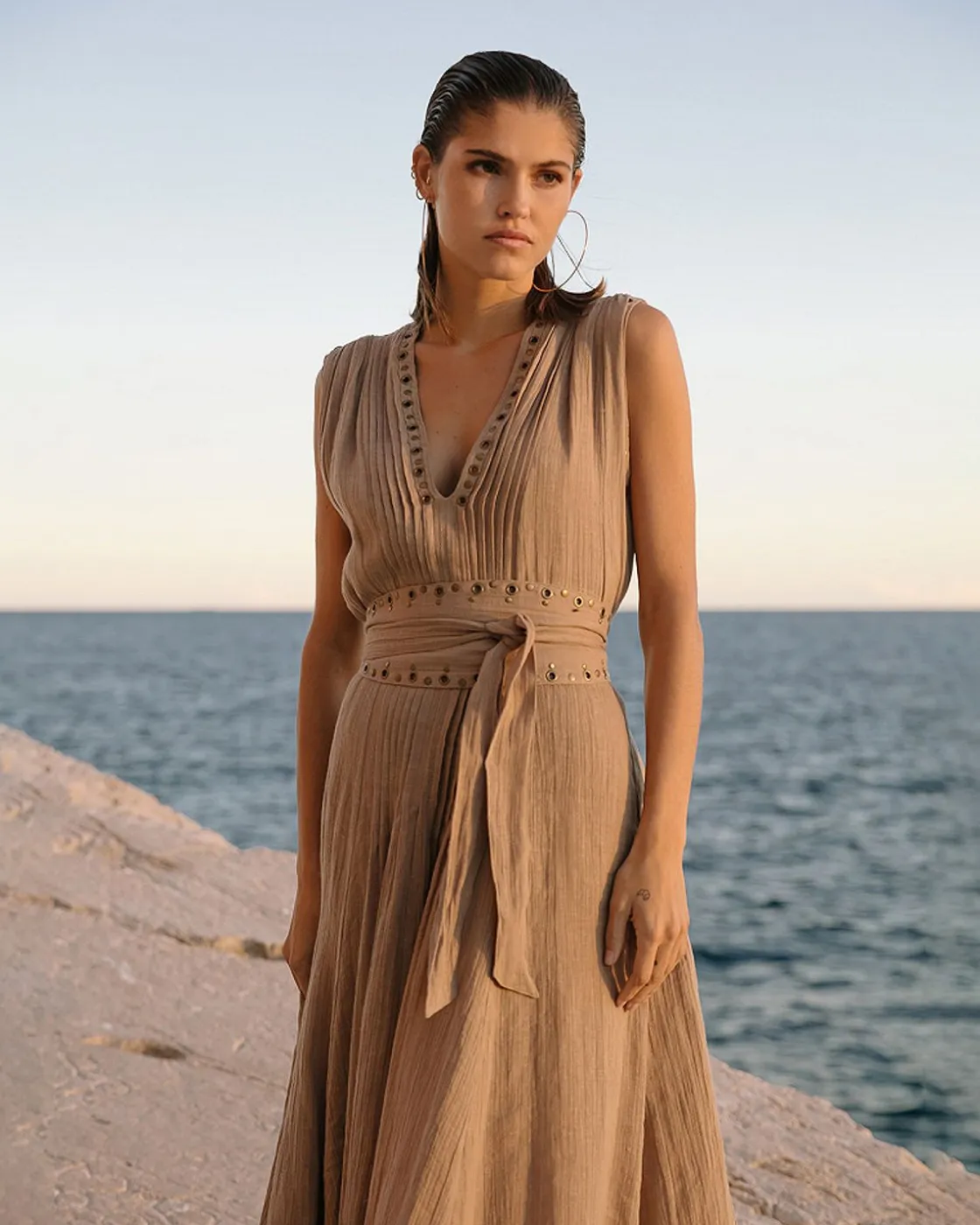 Mes Demoiselles Paris Robes & Jupes>Robe Galla Sable