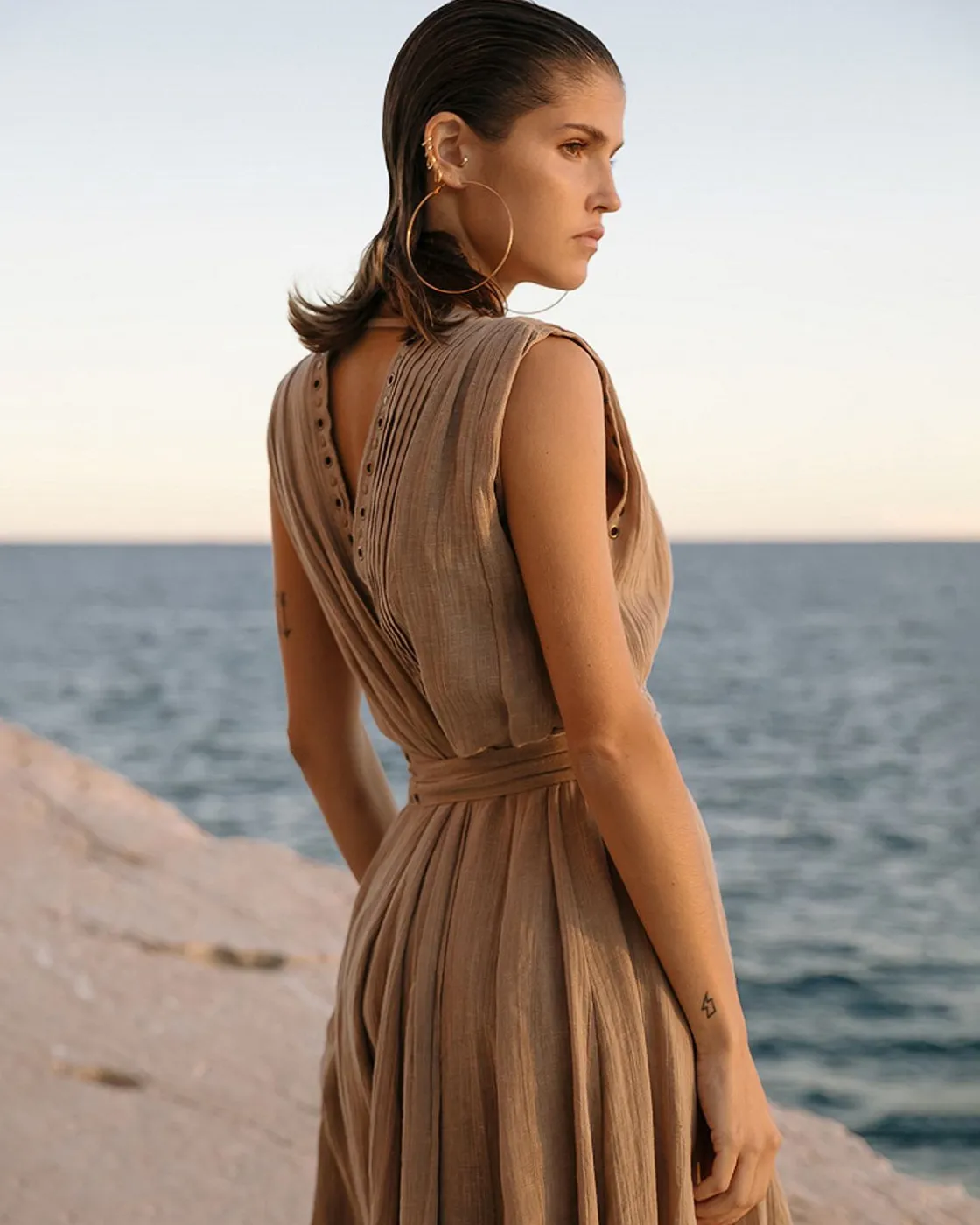Mes Demoiselles Paris Robes & Jupes>Robe Galla Sable