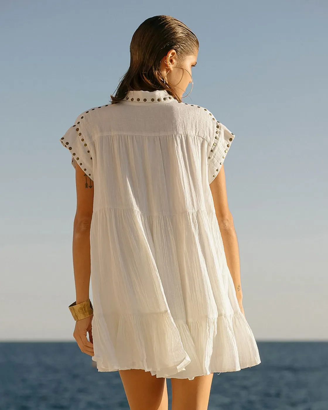 Mes Demoiselles Paris Robes & Jupes>Robe Gamine Blanc Casse