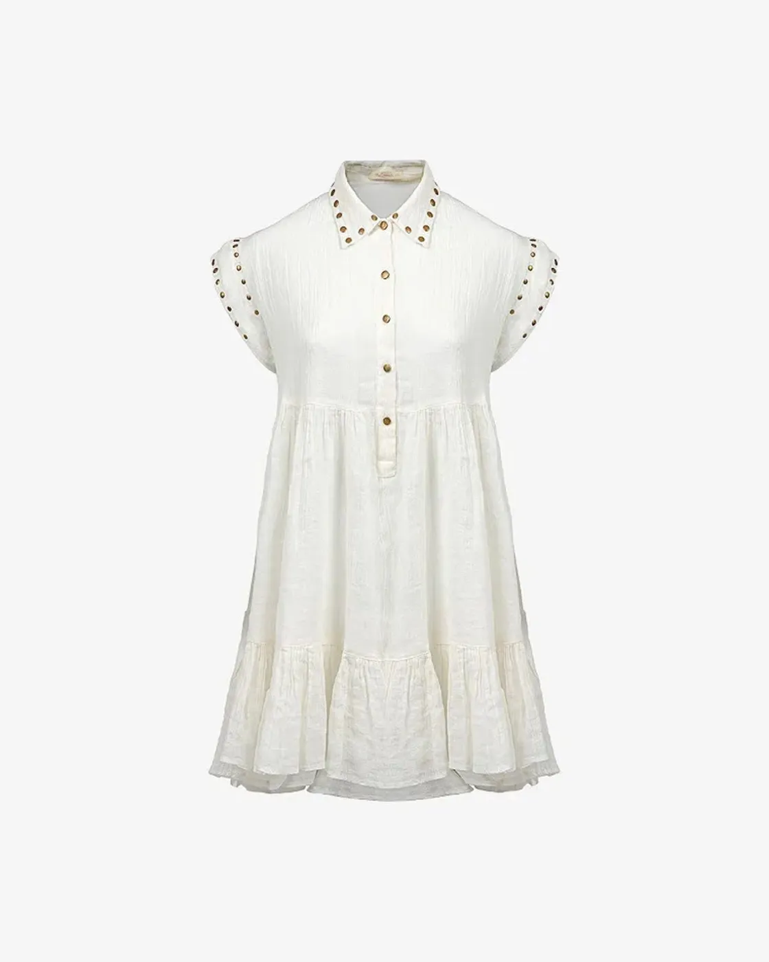 Mes Demoiselles Paris Robes & Jupes>Robe Gamine Blanc Casse