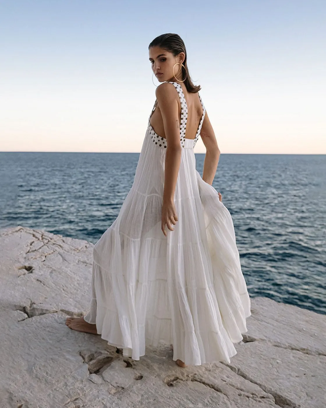 Mes Demoiselles Paris Robes & Jupes>Robe Gigi Blanc Casse