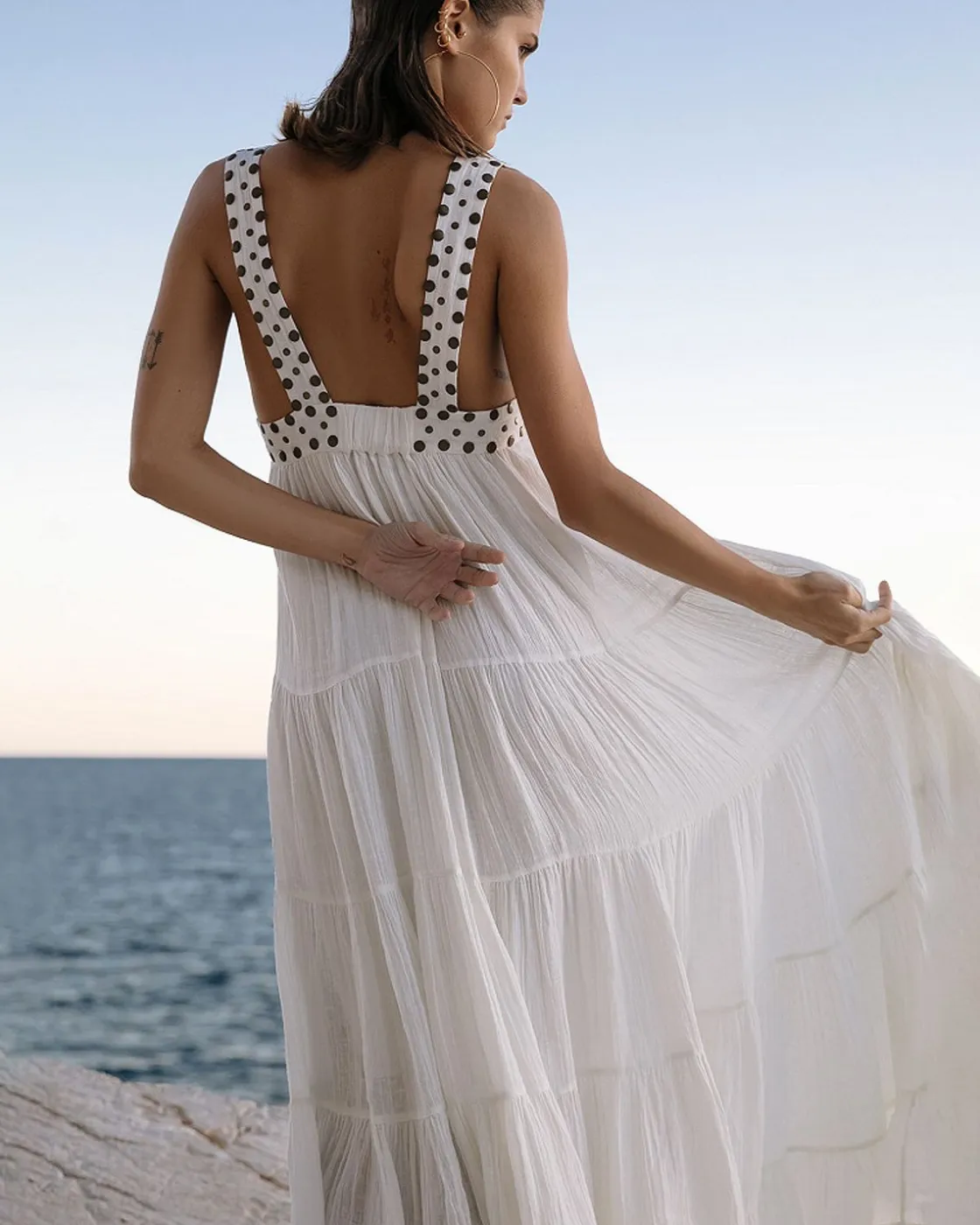 Mes Demoiselles Paris Robes & Jupes>Robe Gigi Blanc Casse