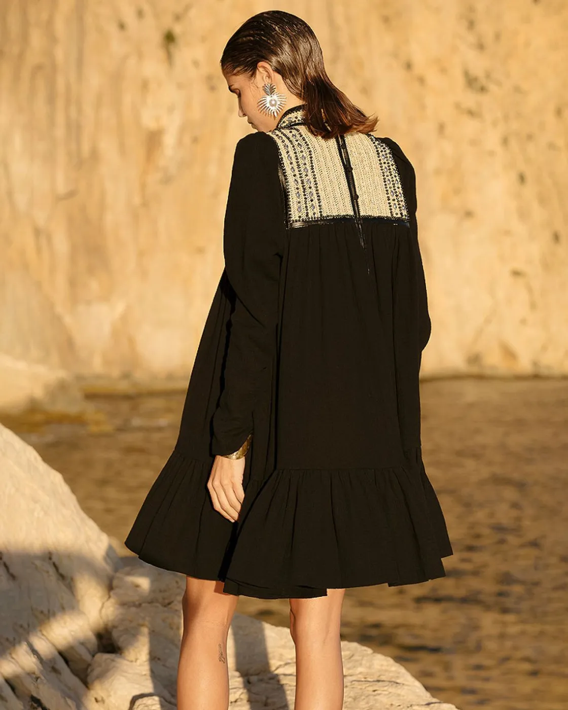 Mes Demoiselles Paris Robes & Jupes>Robe Narva Noir