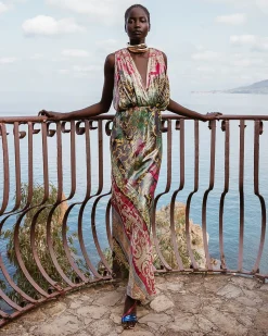 Mes Demoiselles Paris Robes & Jupes>Robe Reva Imprime Rose