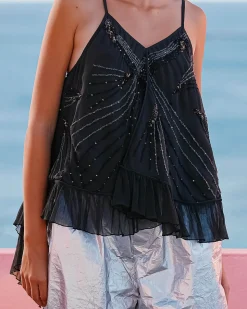 Mes Demoiselles Paris Chemises & Tops>Top Alba Noir