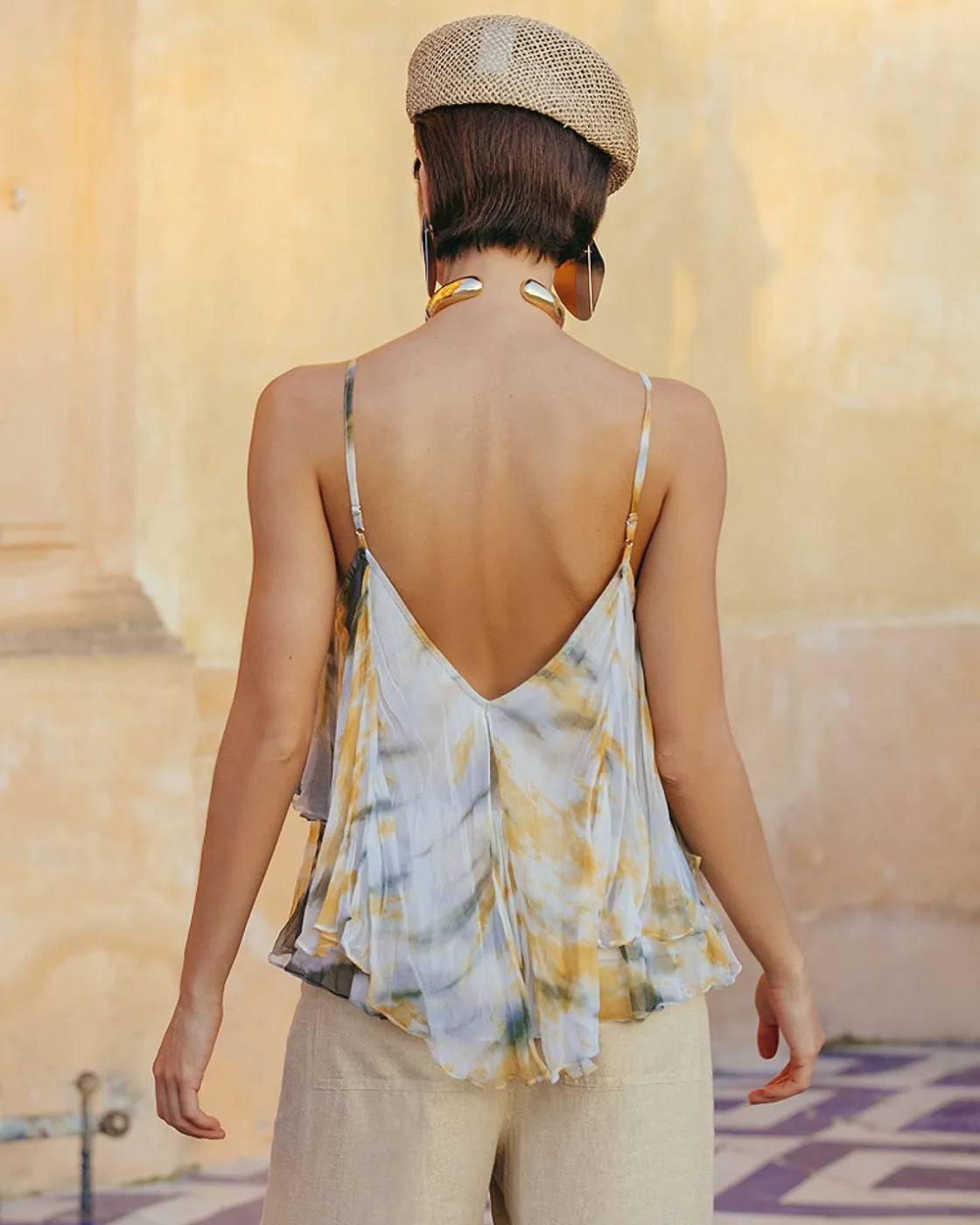 Mes Demoiselles Paris Chemises & Tops>Top Iphine Kaki / Ocre