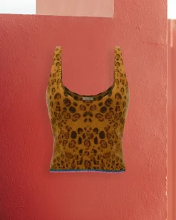 Mes Demoiselles Paris Chemises & Tops>Top Leonie Imprime Leopard